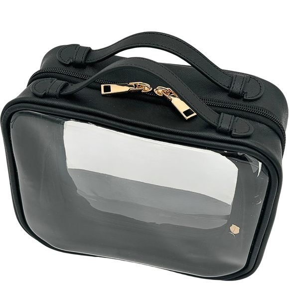 Clear Makeup Bag Toiletry Bag For Women Cosmetic Case Large Capacity Travel💝 - Picture 1 of 5